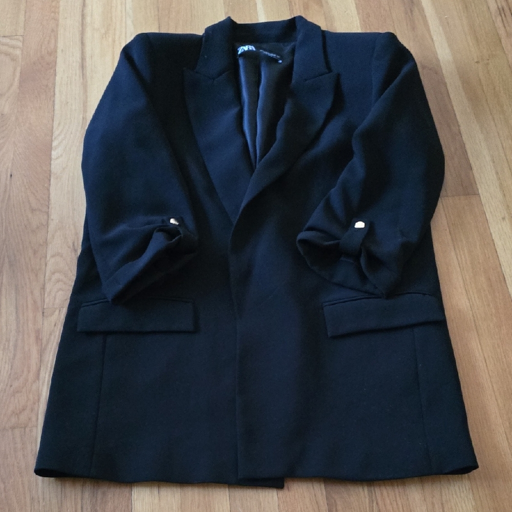 Zara Elegant Black Suit Jacket